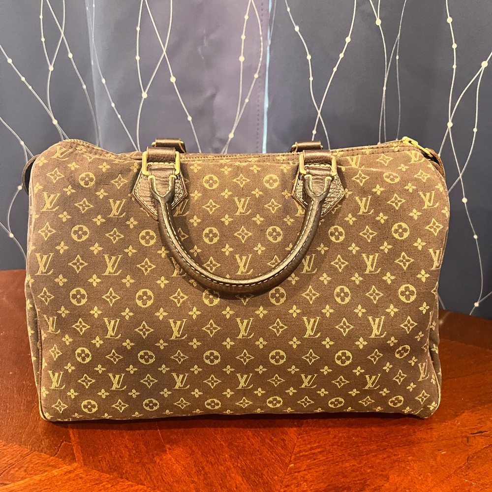 Louis Vuitton Monogram Mini Lin Speedy 30